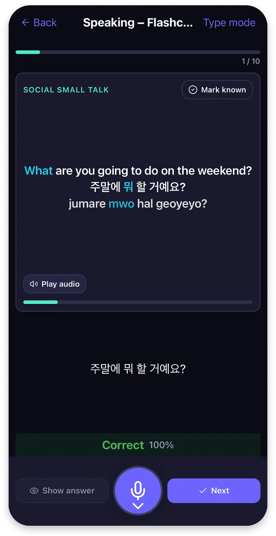 ConvoCopilot — speaking practice with an AI flashcard